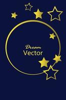 cartaz fundo de estrelas vetor