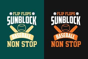 design de camiseta de letras de tipografia de beisebol vetor