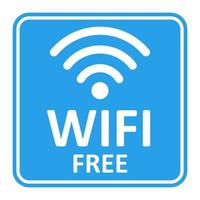 zona livre de wi-fi cor azul adesivos sem fio ícone de design conexão área de ponto de acesso vetor