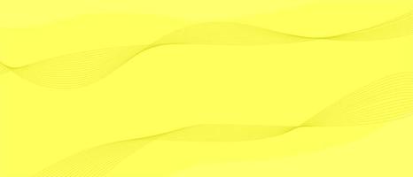 fundo amarelo com linha ondulada geométrica vetor