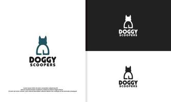 gráfico de vetor de ilustração de logotipo de fezes de cachorro. adequado para empresa de limpeza de animais de estimação.