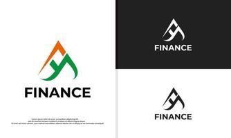 ilustração de design de vetor de logotipo de finanças