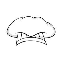 incrível chapéu de chef em linha arte imagem ícone gráfico logotipo design abstrato conceito vetor estoque. pode ser usado como um símbolo relacionado a comida ou chef