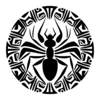 emblema vetorial da formiga. design para bordados, tatuagens, camisetas, mascotes. vetor