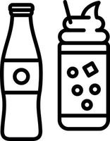 design de ícone de vetor de refrigerante cremoso