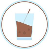 design de ícone de vetor de leite com chocolate