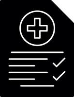 design de ícone de vetor de lista de verificação do paciente