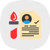 design de ícone de vetor de exame de sangue