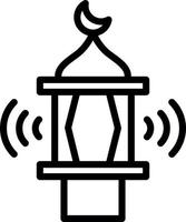 design de ícone de vetor de chamada adhan
