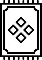 design de ícone de vetor de tapete de oração