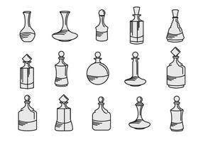 Decanter Lineart vetor