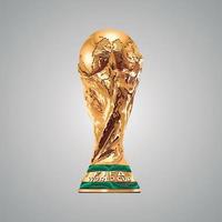 troféu logotipo da copa do mundo da fifa campeão mundial. ilustração em vetor troféu. símbolo de um campeão. catar 2022. futebol.