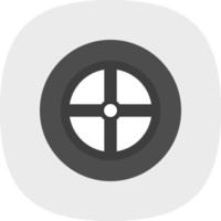 design de ícone de vetor de roda