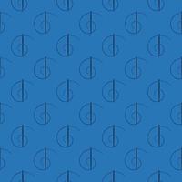 agulha de costura vetorial fundo geométrico azul - costura padrão perfeito vetor