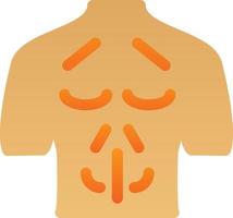 design de ícone de vetor de peito