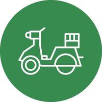 design de ícone de vetor de scooter de entrega