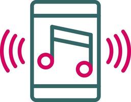 ícone de vetor de aplicativo de música