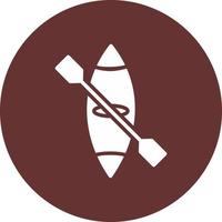 ícone de vetor de canoa