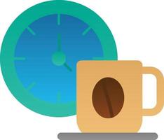 design de ícone de vetor de hora do café
