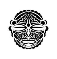 ícone do vetor tribal africano máscara vector icon.black isolado no fundo branco máscara africana tribal.