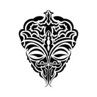 ícone do vetor tribal africano máscara vector icon.black isolado no fundo branco máscara africana tribal.