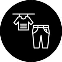 ícone de vetor de roupas