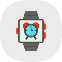 design de ícone de vetor de alarme de smartwatch