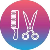 ícone de vetor de ferramentas de barbeiro