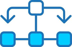ícone de vetor de fluxograma