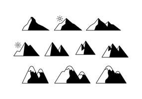 Vetor de ícone de montanhas grátis