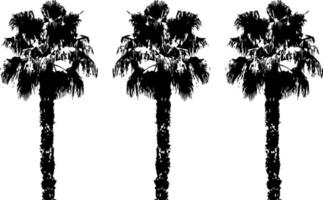 conjunto de árvores negras isolado no fundo branco. silhuetas de árvores. design de árvores para cartazes, banners e itens promocionais. ilustração vetorial vetor