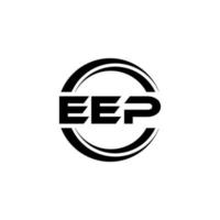 design de logotipo de carta eep na ilustração. logotipo vetorial, desenhos de caligrafia para logotipo, pôster, convite, etc. vetor