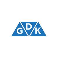 design de logotipo de contabilidade de reparo de crédito dgk em fundo branco. dgk iniciais criativas crescimento gráfico conceito de logotipo de carta. design de logotipo de finanças de negócios dgk. vetor