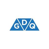 dgq design de logotipo de contabilidade de reparo de crédito em fundo branco. conceito de logotipo de carta de gráfico de crescimento de iniciais criativas dgq. design de logotipo de finanças de negócios dgq. vetor