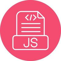 design de ícone de vetor de arquivo javascript