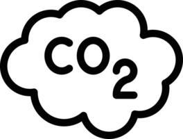 ilustração vetorial de co2 em nuvem em um icons.vector de qualidade background.premium para conceito e design gráfico. vetor