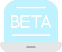 design de ícone de vetor beta