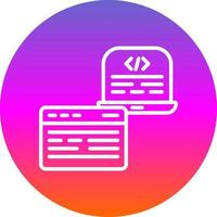 design de ícone de vetor de desenvolvimento de front-end