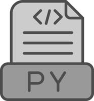 design de ícone de vetor de arquivo python