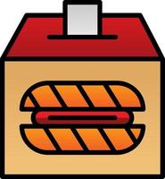 design de ícone de vetor de doação de pão