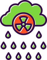 design de ícone de vetor de chuva ácida