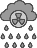 design de ícone de vetor de chuva ácida