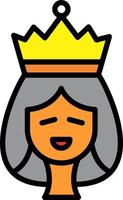 design de ícone vetorial de rainha vetor