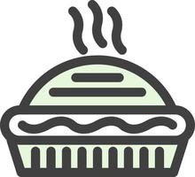 design de ícone de vetor de torta
