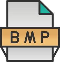 ícone de formato de arquivo bmp vetor