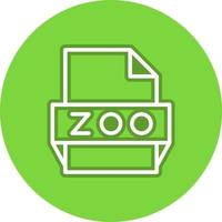 ícone de formato de arquivo zoológico vetor
