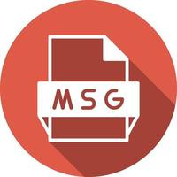 ícone de formato de arquivo msg vetor