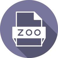 ícone de formato de arquivo zoológico vetor