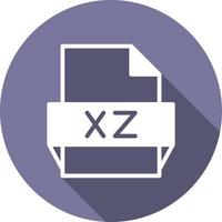 ícone de formato de arquivo xz vetor