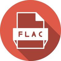 ícone de formato de arquivo flac vetor